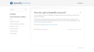 
                            7. How do I get a Speedify account? - Speedify Knowledge Base