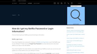 
                            8. How do I get my Netflix Password or Login Information?