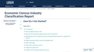 
                            6. How Do I Get Started? - Census Bureau