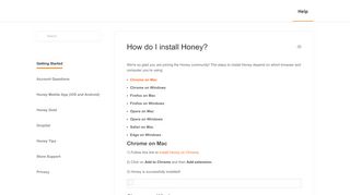 
                            5. How do I install Honey? - Honey - help.joinhoney.com