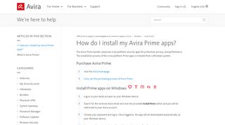 
                            3. How do I install my Avira Prime apps? – Official Avira ...