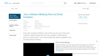 
                            4. How Do I Join Cisco Webex Meetings? - Webex Help Center