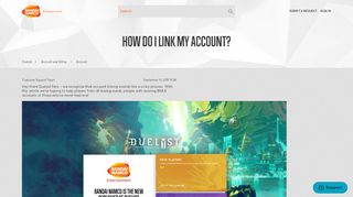 
                            7. How do I link my account? – Duelyst