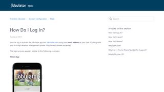 
                            3. How Do I Log In? – Frontline Jobulator
