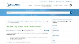 
                            4. How do I log in to a StarCenter® Queue? | Star2Star Communications ...