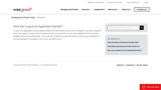 
                            4. How Do I Log in to Applicant Center? | HireRight