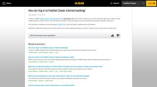 
                            4. How do I log in to FastNet Classic? - ASB Help - ASB Bank