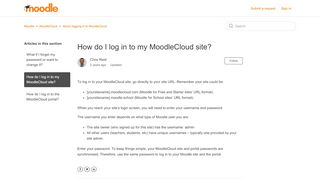 
                            9. How do I log in to my MoodleCloud site? – Moodle