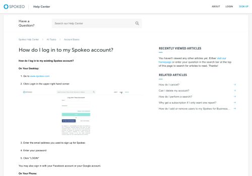 
                            1. How do I log in to my Spokeo account? – Spokeo …