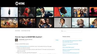 
                            8. How do I log in to SHOWTIME Anytime? – …