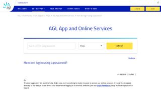 
                            3. How do I log in using a password? - The AGL Community