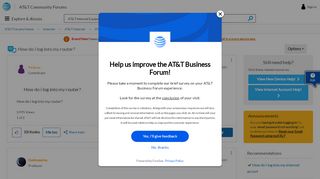 
                            4. How do i log into my router? - AT&T Community