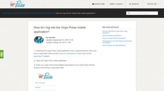 
                            2. How do I log into the Virgin Pulse mobile application? – Virgin ...