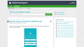 
                            4. How do I log on to the GlassFrog Mobile app? : GlassFrog ...