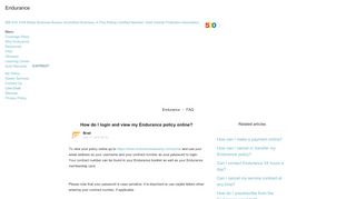 
                            2. How do I login and view my Endurance policy online? – Endurance