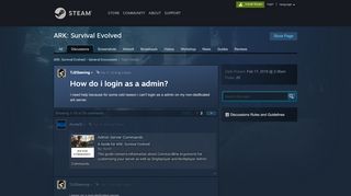 
                            2. How do i login as a admin? :: ARK: Survival Evolved General ...