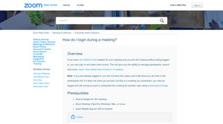 
                            3. How do I login during a meeting? – Zoom Help …