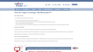 
                            1. How do I login to manage “My Warranties”? | SquareTrade