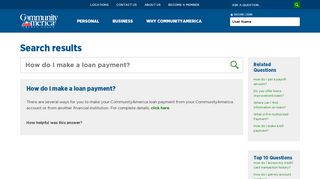 
                            4. How do I make a loan payment? - CommunityAmerica Credit ...