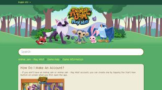 
                            6. How do I make an account? – Animal Jam - Play Wild!