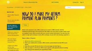 
                            8. How do I make my Affirm Payment Plan payments? – Soundslinger