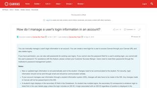 
                            6. How do I manage a user's login information in a... | Canvas LMS ...