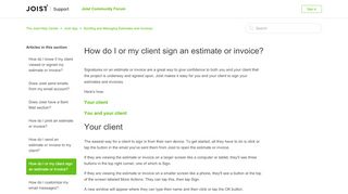 
                            5. How do I or my client sign an estimate or invoice? – The ...