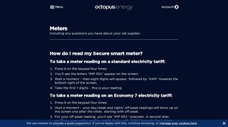 
                            3. How do I read my Secure smart meter? | Meters | Octopus Energy