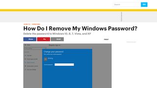 
                            2. How Do I Remove My Windows Password? - lifewire.com