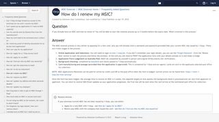 
                            7. How do I renew my MSIC? - MSIC External - 1-Stop Help