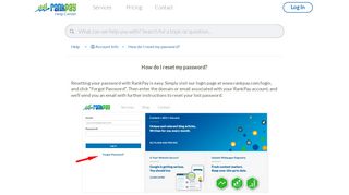 
                            4. How do I reset my password? | SEO Services by RankPay ...