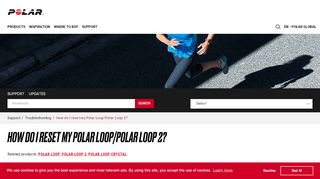 
                            9. How do I reset my Polar Loop/Polar Loop 2? | …