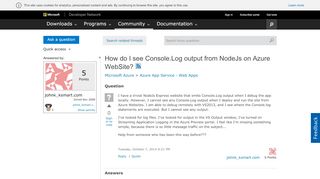 
                            9. How do I see Console.Log output from NodeJs on …