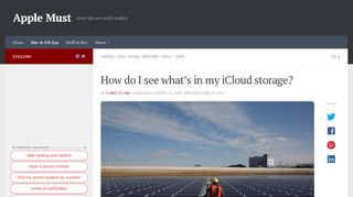 
                            11. How do I see what's in my iCloud storage? | Apple …