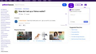 
                            5. How do I set up a Yahoo wallet? | Yahoo Answers