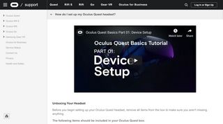 
                            1. How do I set up my Oculus Quest headset?