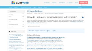 
                            8. How do I setup my email addresses in EverWeb? - RAGE Software