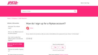 
                            5. How do I sign up for a Nykaa account? – Nykaa