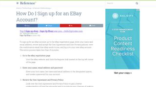 
                            7. How Do I Sign up for an EBay Account? | …