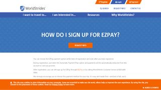 
                            8. How do I sign up for EZPay? - WorldStrides