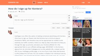 
                            6. How do I sign up for Kontera? | Experts123