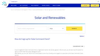 
                            2. How do I sign up for Solar Command Check? - The AGL ...