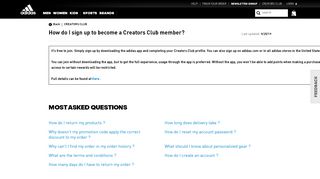 
                            4. How do I sign up to become a Creators Club member? - Adidas