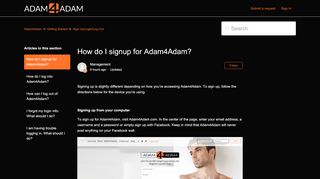 
                            2. How do I signup for Adam4Adam? – Adam4Adam