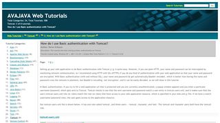 
                            8. How do I use Basic authentication with Tomcat? - Web ...