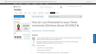 
                            5. How do I use Powershell to issue Telnet commands (Windows ...