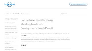 
                            4. How do I view, cancel or change a booking I made with Booking.com ...