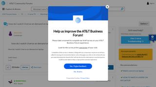 
                            10. how do I watch Uverse on demand on laptop - AT&T Community