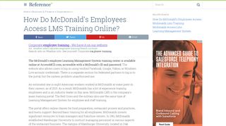 
                            4. How Do McDonald's Employees Access LMS Training Online?