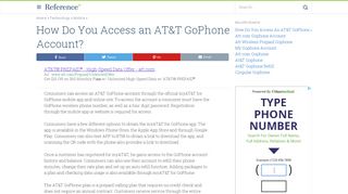 
                            5. How Do You Access an AT&T GoPhone Account? - Reference